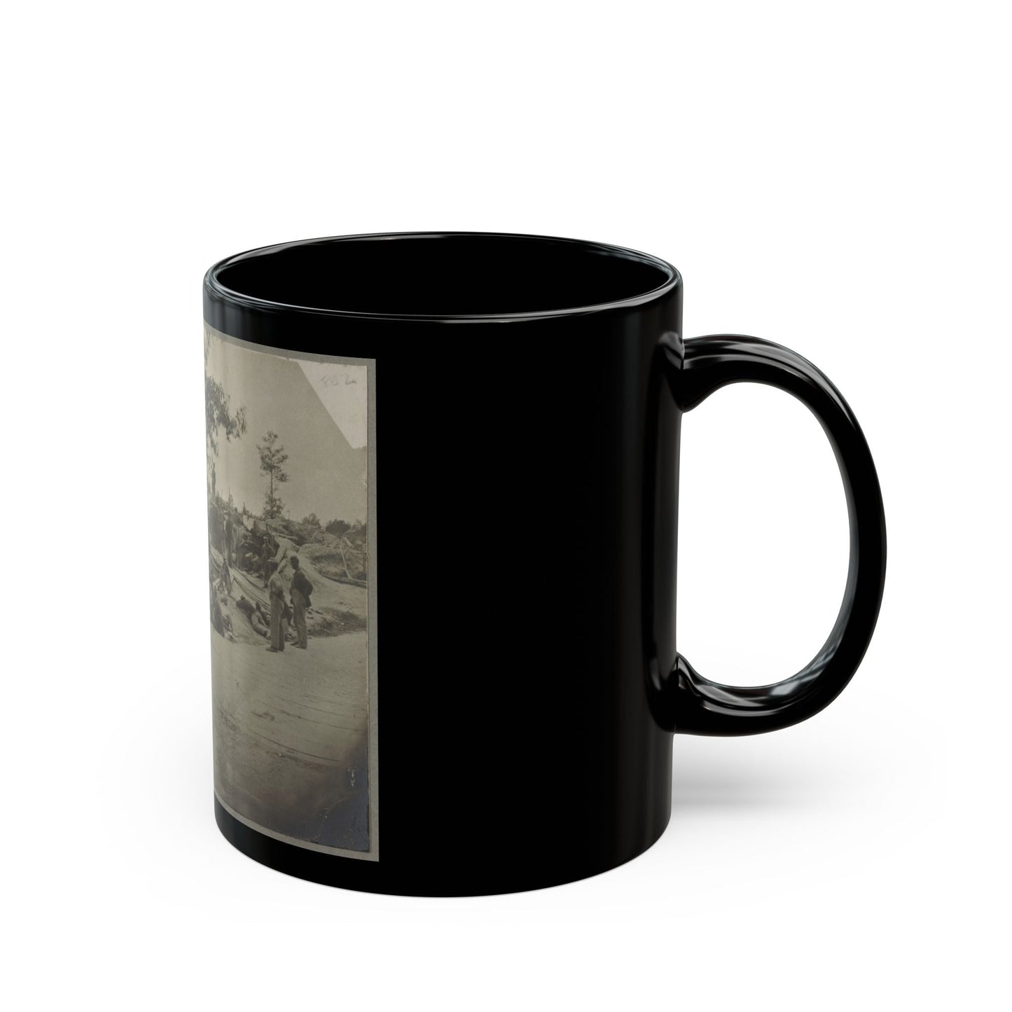 Bombproof Quarters On The Lines In Front Of Petersburg, Va. Aug. 1864 (U.S. Civil War) Black Coffee Mug