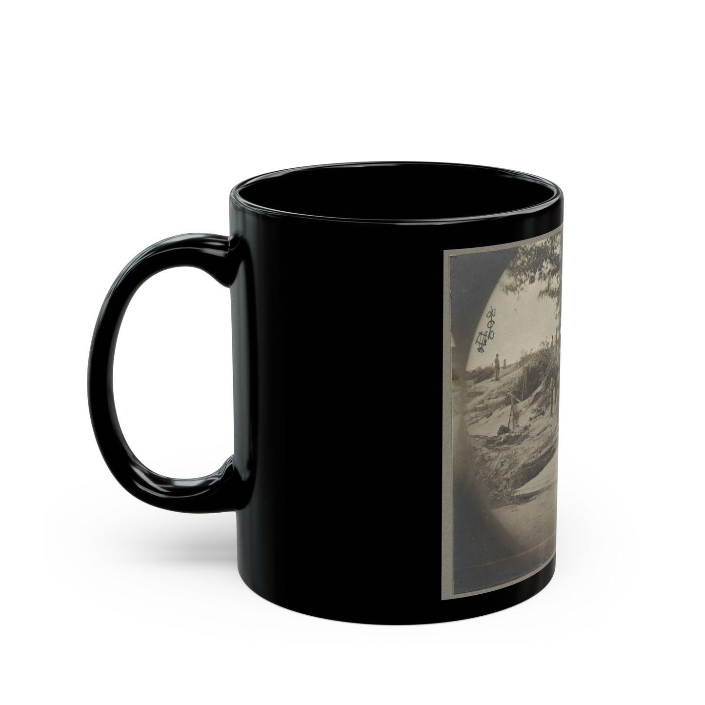 Bombproof Quarters On The Lines In Front Of Petersburg, Va. Aug. 1864 (U.S. Civil War) Black Coffee Mug