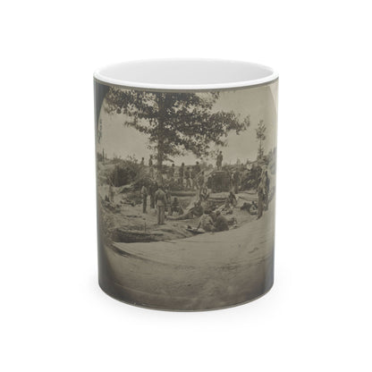 Bombproof Quarters On The Lines In Front Of Petersburg, Va. Aug. 1864 (U.S. Civil War) White Coffee Mug