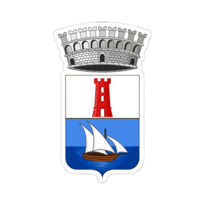 Bonassola-Stemma (Italy) (Coat of Arms) STICKER Vinyl Kiss-Cut Decal 6 Inch White - The Sticker Space