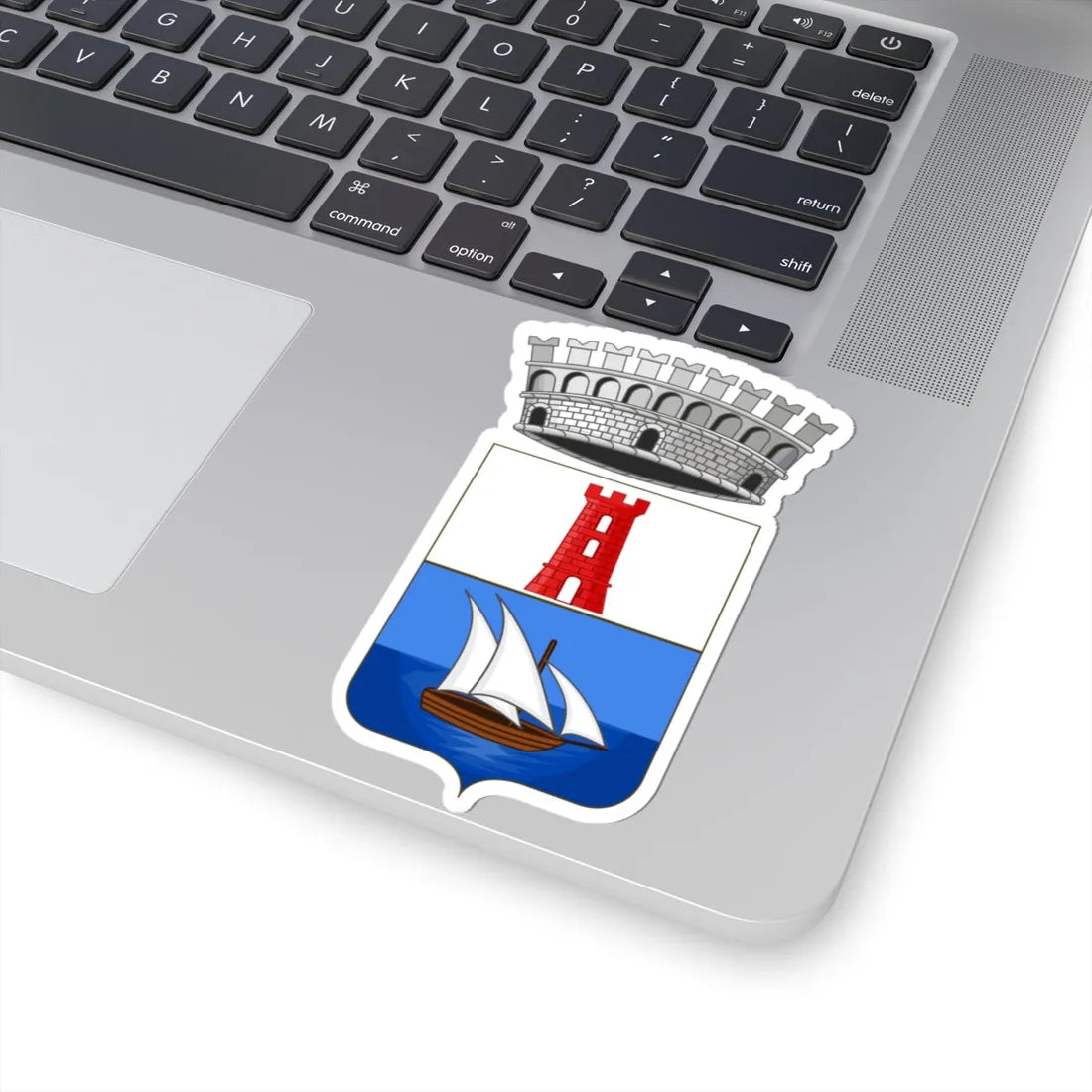 Bonassola-Stemma (Italy) (Coat of Arms) STICKER Vinyl Kiss-Cut Decal - The Sticker Space