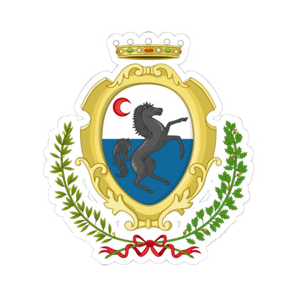 Bonavigo-Stemma (Italy) (Coat of Arms) STICKER Vinyl Kiss-Cut Decal 4 Inch White - The Sticker Space