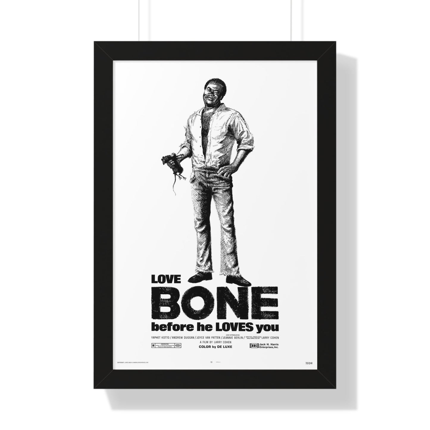 BONE 1972 - Framed Movie Poster-16″ x 24″-The Sticker Space