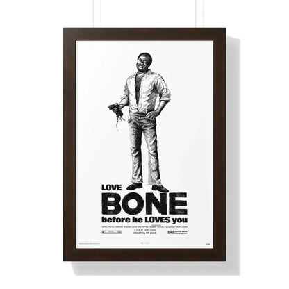 BONE 1972 - Framed Movie Poster 16″ x 24″ Walnut - The Sticker Space