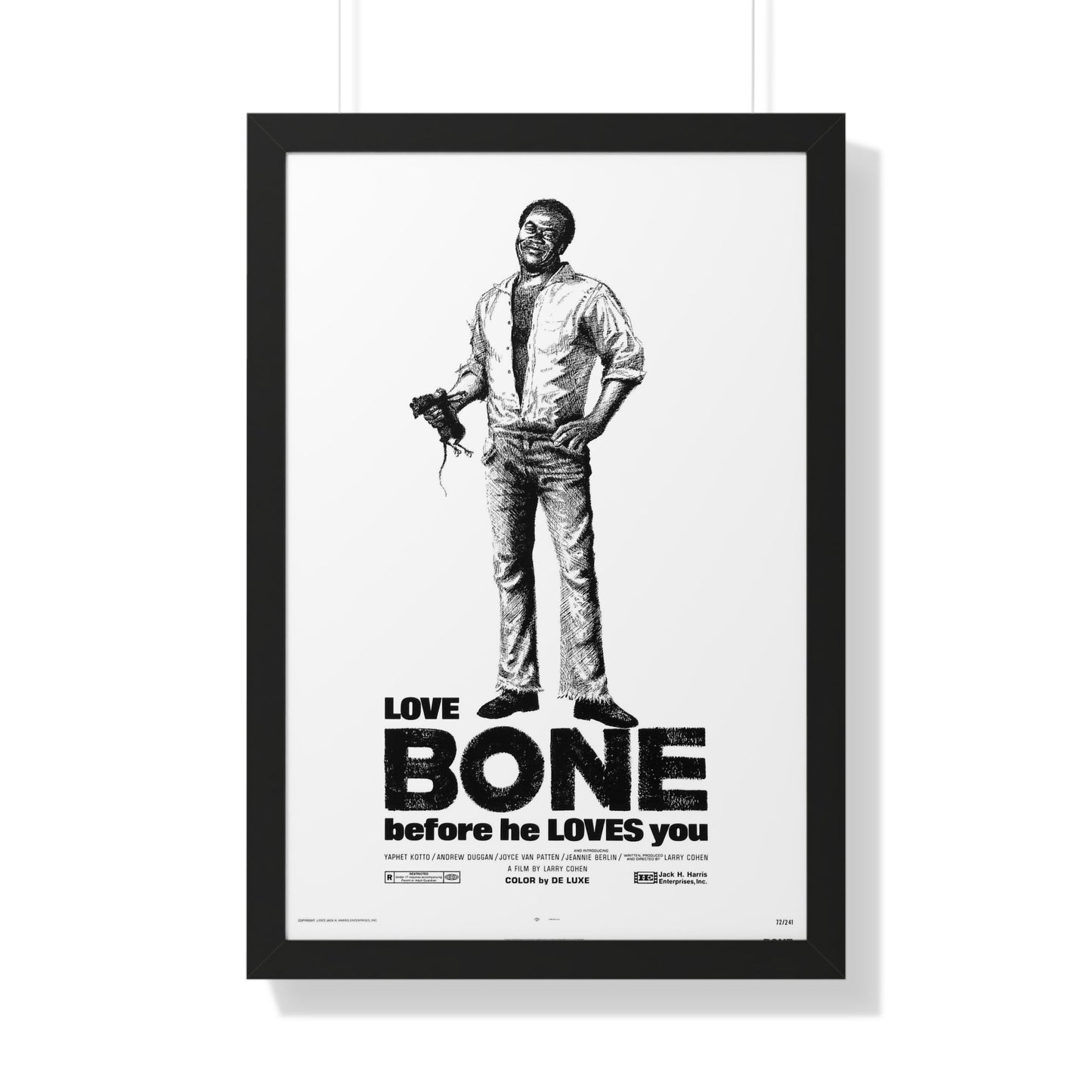 BONE 1972 - Framed Movie Poster-20" x 30"-The Sticker Space