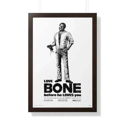 BONE 1972 - Framed Movie Poster 20" x 30" Walnut - The Sticker Space