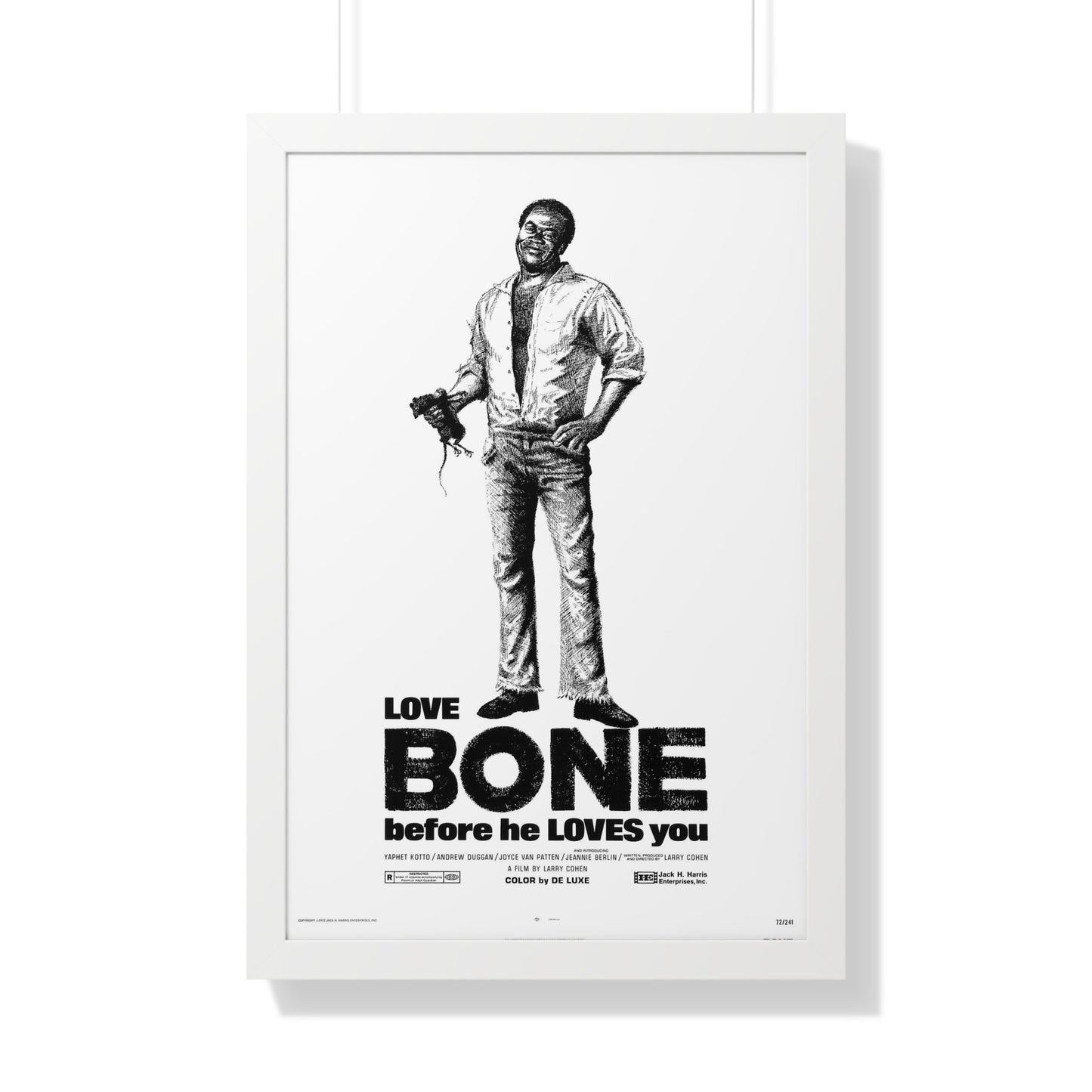 BONE 1972 - Framed Movie Poster-20" x 30"-The Sticker Space