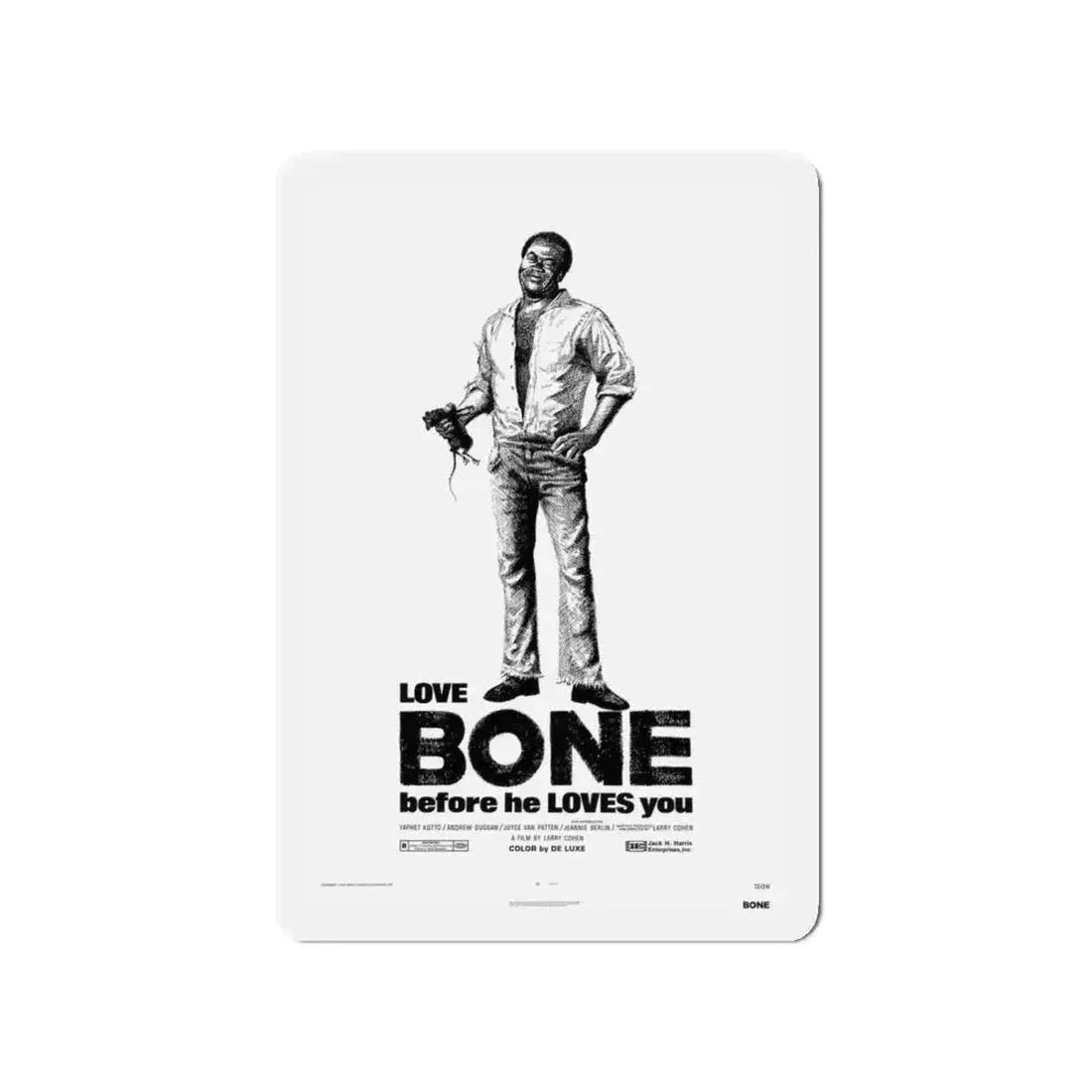 BONE 1972 Movie Poster - Refrigerator Magnet - The Sticker Space
