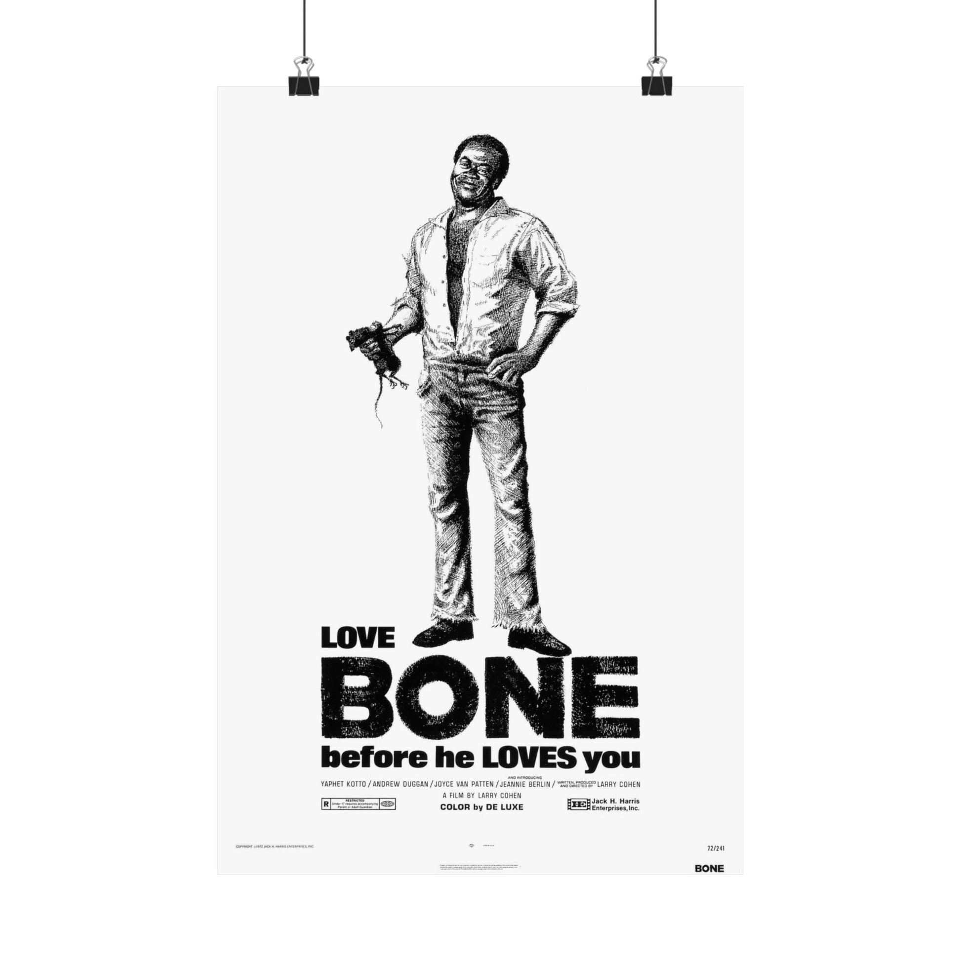 BONE 1972 - Paper Movie Poster-12″ x 18″-The Sticker Space