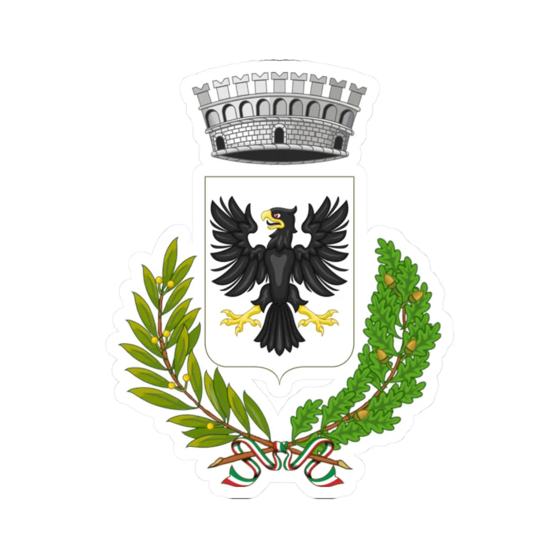 Bonifati-Stemma (Italy) (Coat of Arms) STICKER Vinyl Kiss-Cut Decal 2 Inch White - The Sticker Space