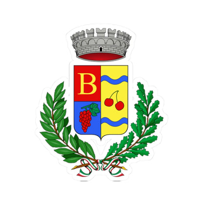 Bonnanaro-Stemma (Italy) (Coat of Arms) STICKER Vinyl Kiss-Cut Decal 2 Inch White - The Sticker Space