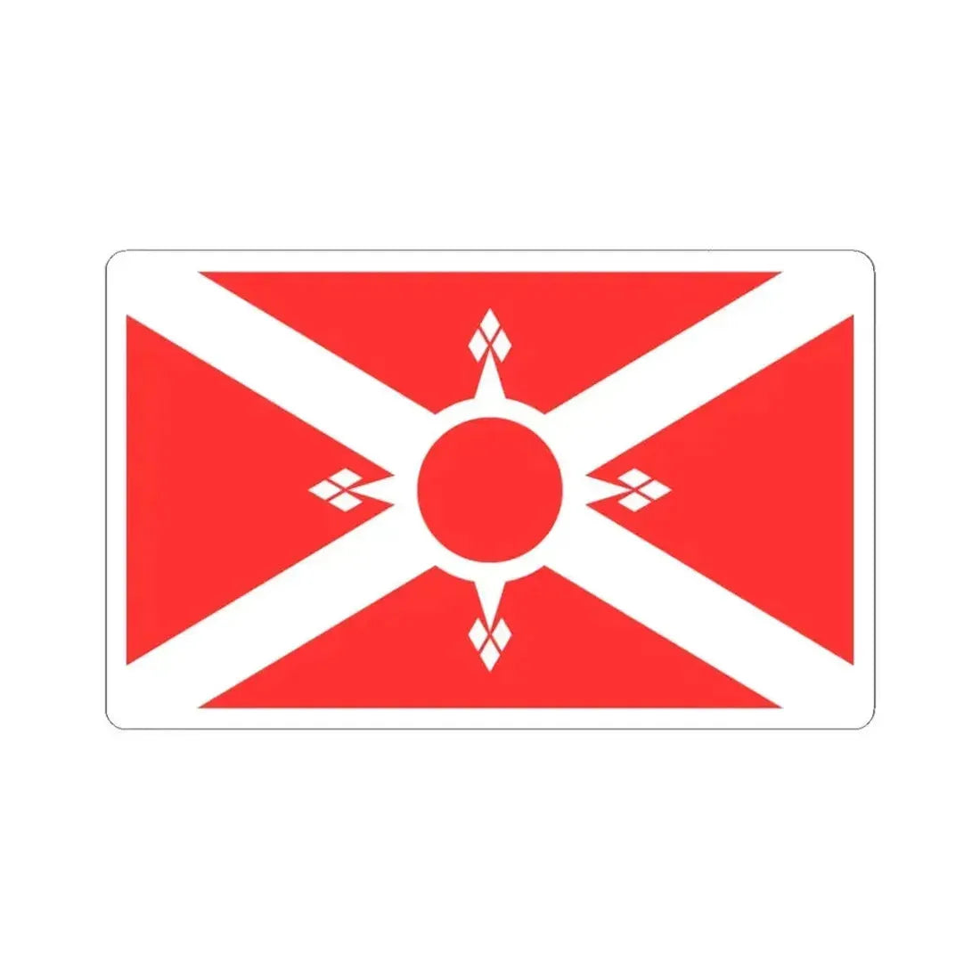 Bonnets Rouges flag (Belgium) STICKER Vinyl Kiss-Cut Decal 6 Inch White - The Sticker Space