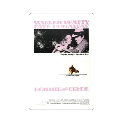 Bonnie and Clyde 1967 Movie Poster STICKER Vinyl Die-Cut Decal - The Sticker Space
