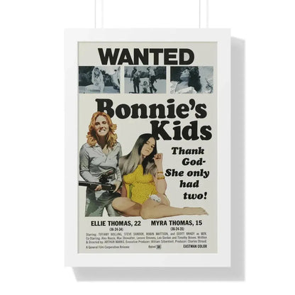 BONNIE'S KIDS 1972 - Framed Movie Poster 16″ x 24″ White - The Sticker Space
