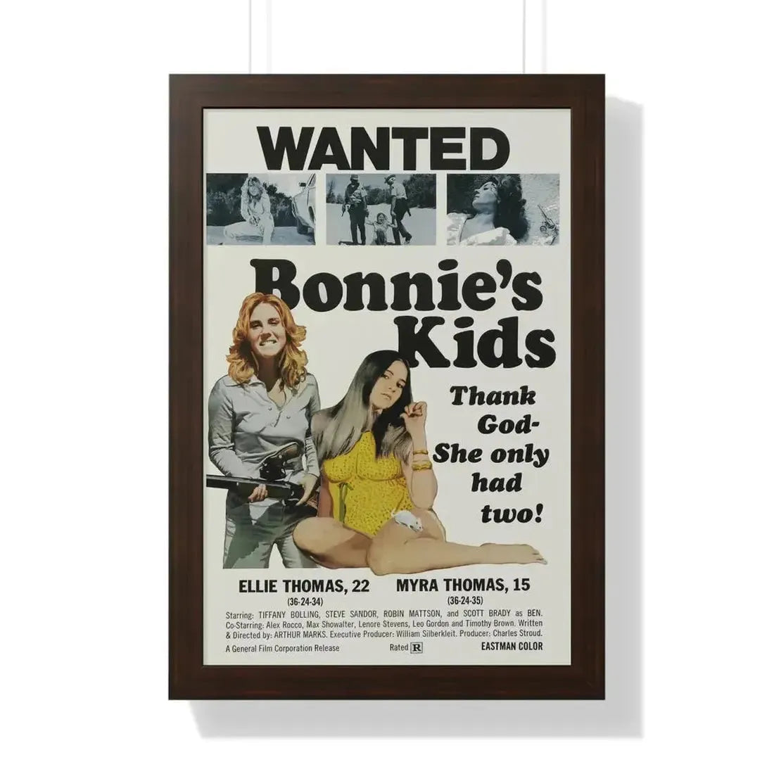 BONNIE'S KIDS 1972 - Framed Movie Poster - The Sticker Space
