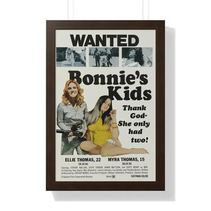 BONNIE'S KIDS 1972 - Framed Movie Poster - The Sticker Space