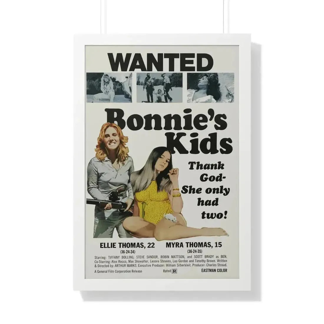 BONNIE'S KIDS 1972 - Framed Movie Poster - The Sticker Space