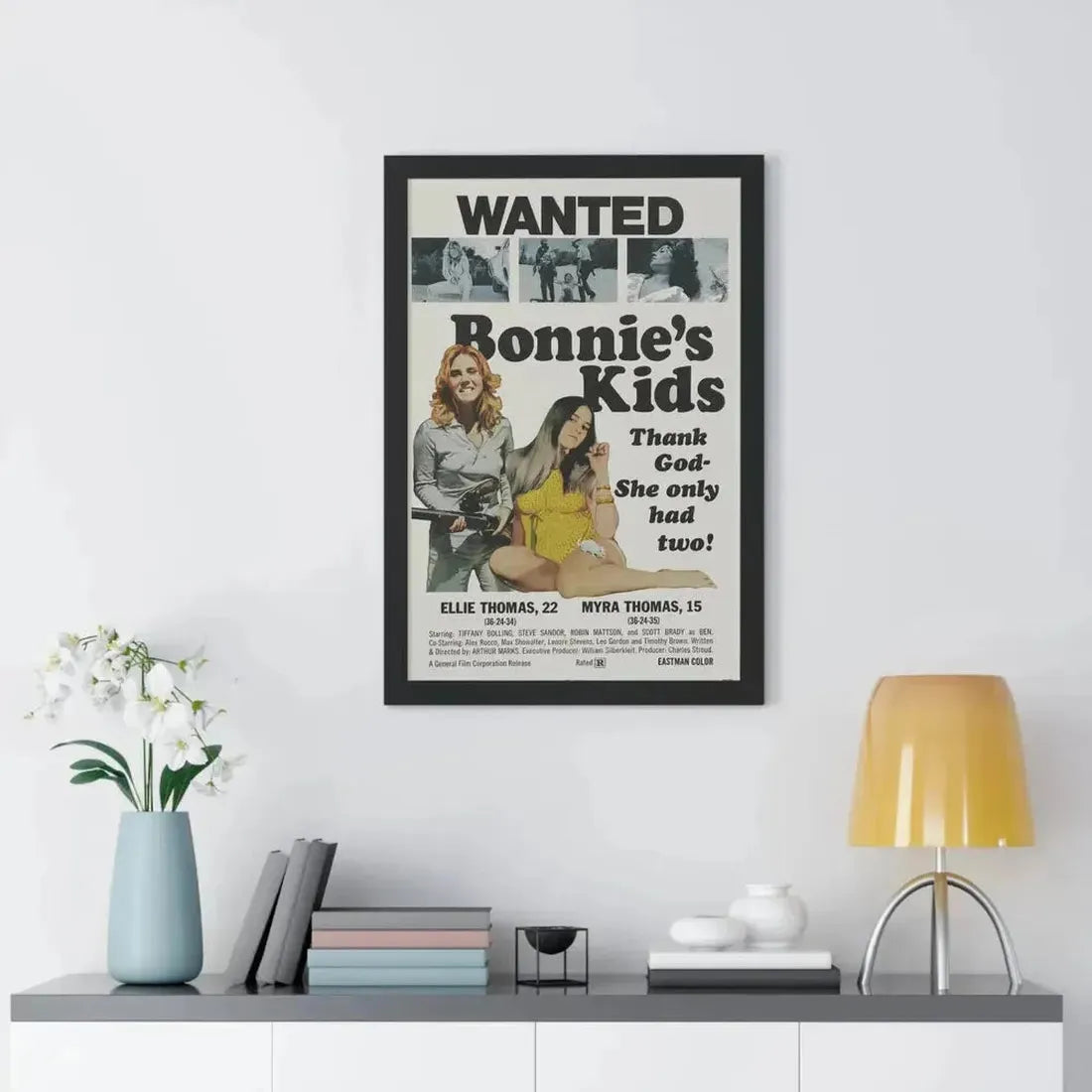 BONNIE'S KIDS 1972 - Framed Movie Poster - The Sticker Space