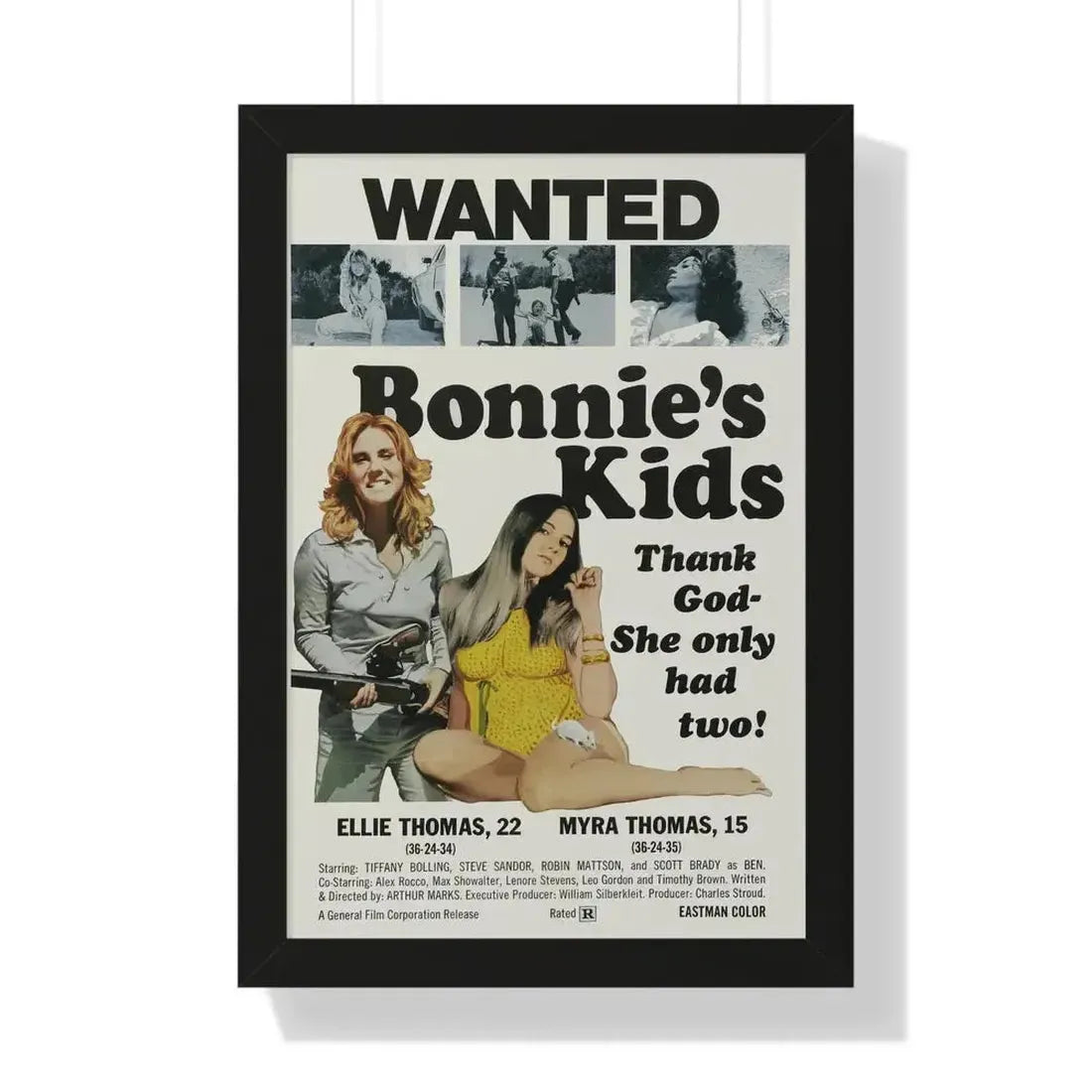 BONNIE'S KIDS 1972 - Framed Movie Poster - The Sticker Space