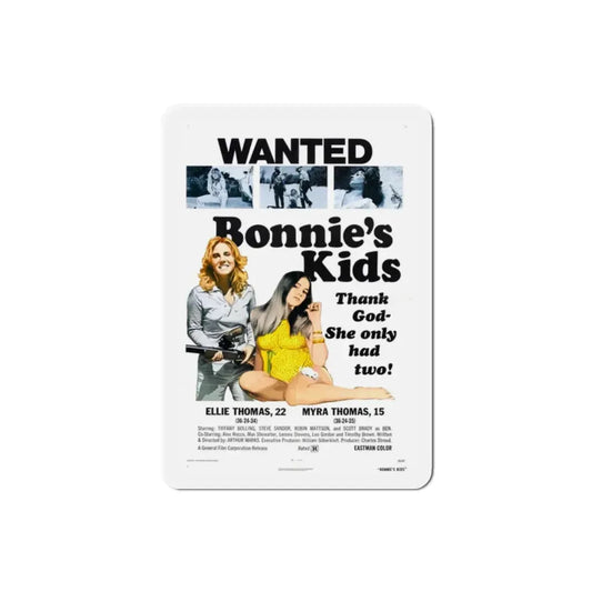 Bonnie's Kids 1973 Movie Poster Refrigerator Magnet 2 Inch - The Sticker Space