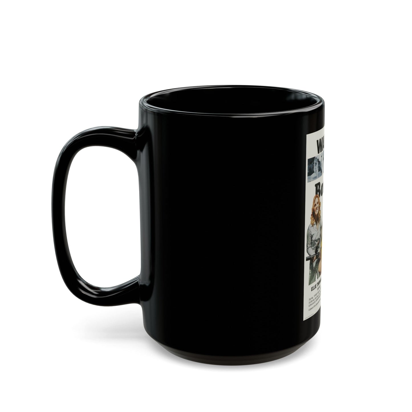 BONNIE'S KIDS 1972 Movie Poster - Black Coffee Mug-The Sticker Space