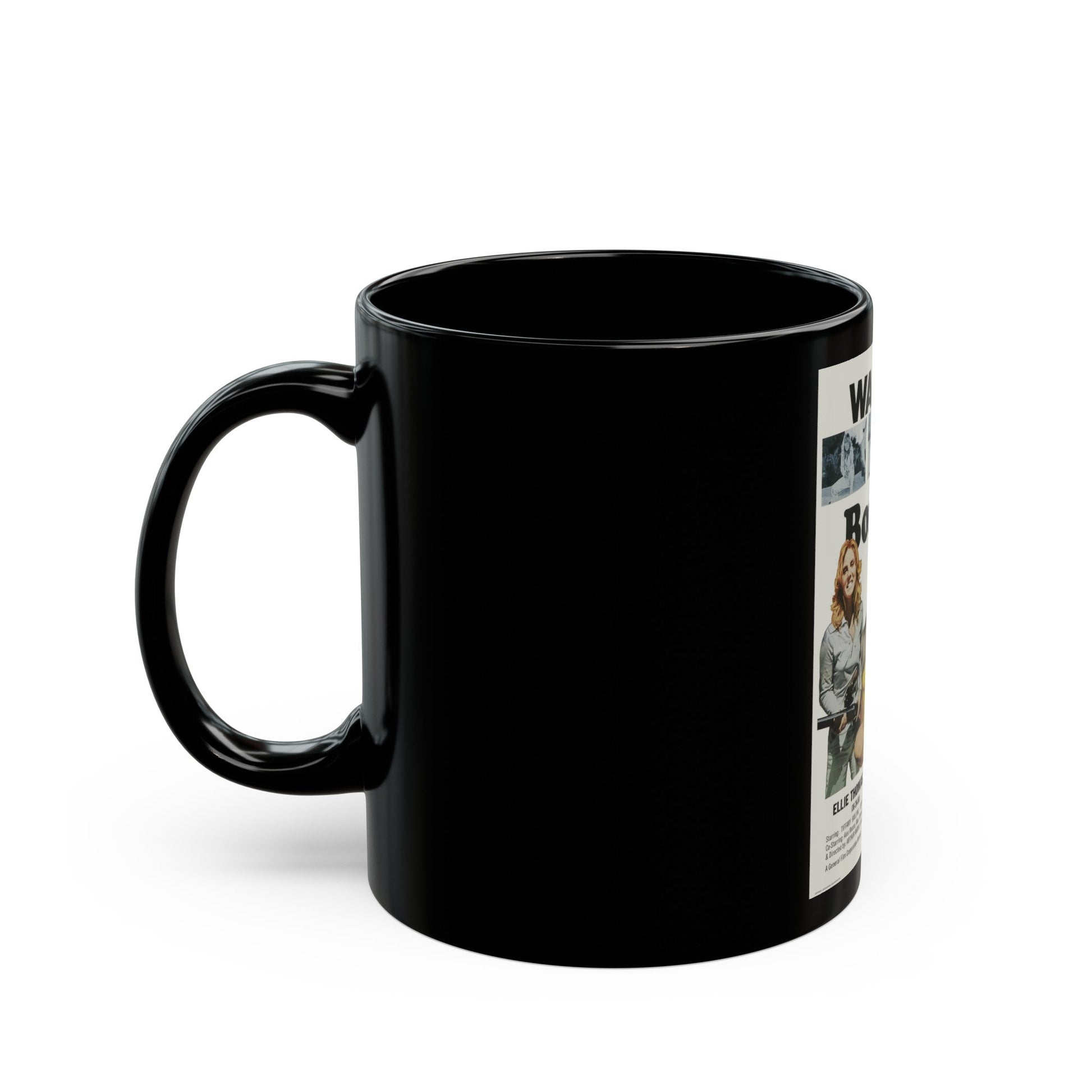 BONNIE'S KIDS 1972 Movie Poster - Black Coffee Mug-The Sticker Space