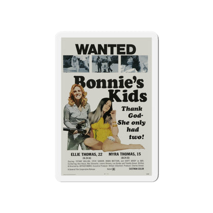 BONNIE'S KIDS 1972 Movie Poster - Die-Cut Magnet-6 × 6"-The Sticker Space