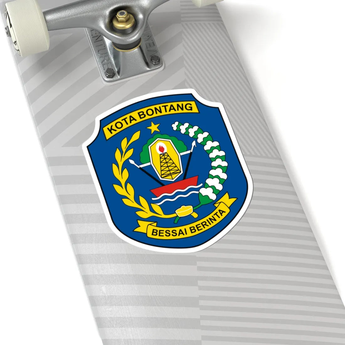 Bontang City Vector Logo (Indonesia) (Coat of Arms) STICKER Vinyl Kiss-Cut Decal - The Sticker Space