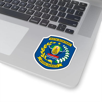 Bontang City Vector Logo (Indonesia) (Coat of Arms) STICKER Vinyl Kiss-Cut Decal - The Sticker Space