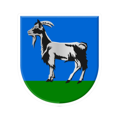 Bontebok wapen (Netherlands) (Coat of Arms) STICKER Vinyl Kiss-Cut Decal 2 Inch White - The Sticker Space