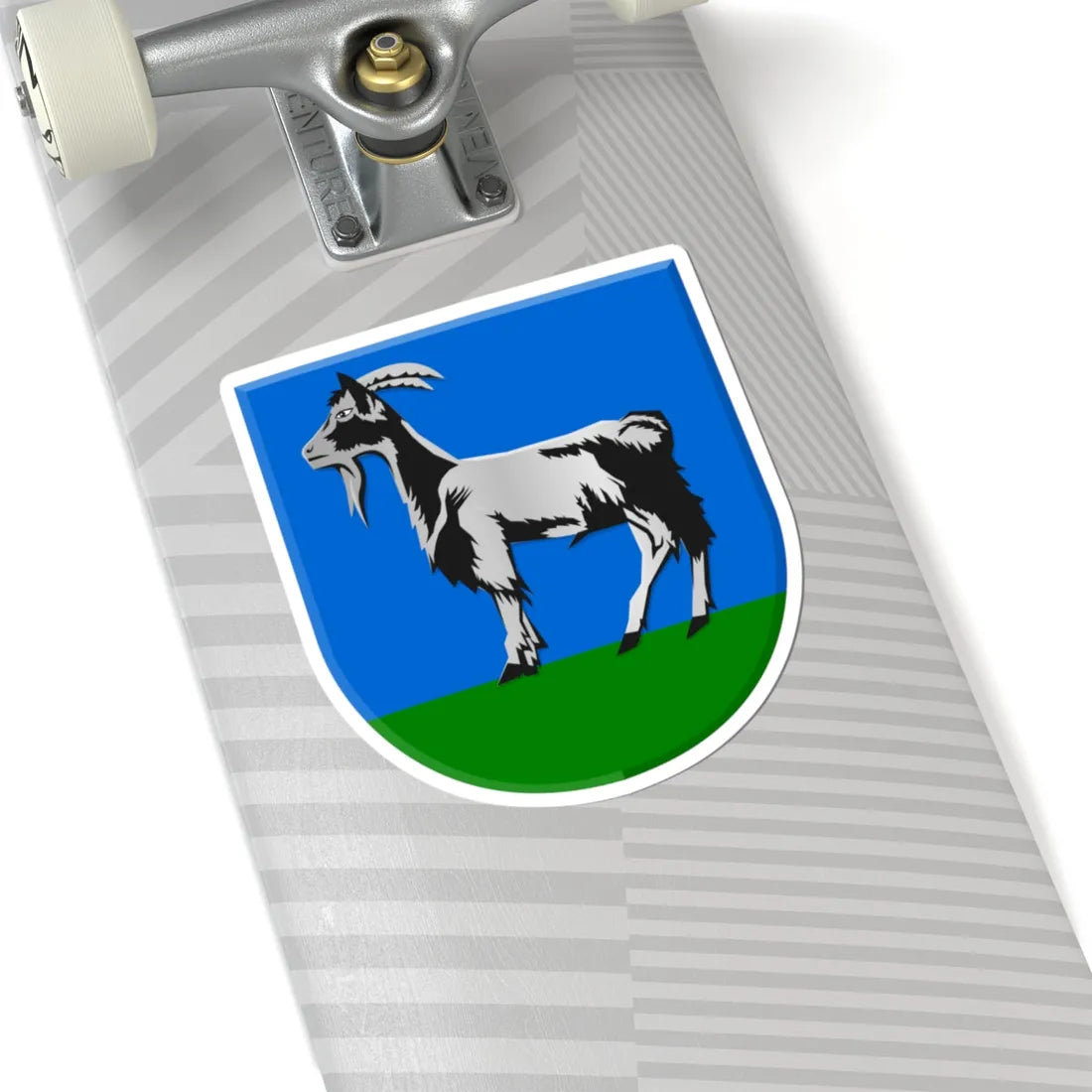 Bontebok wapen (Netherlands) (Coat of Arms) STICKER Vinyl Kiss-Cut Decal - The Sticker Space