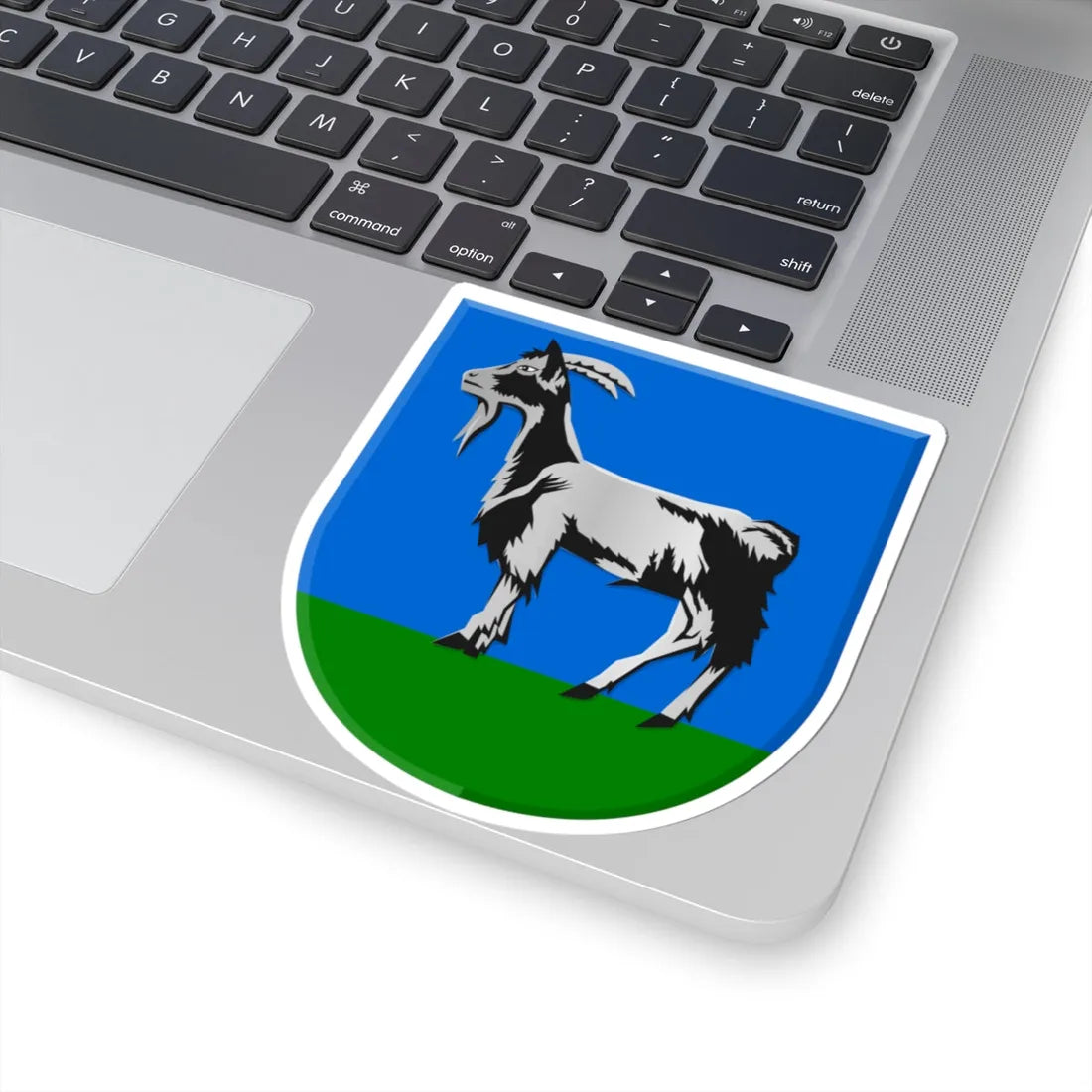 Bontebok wapen (Netherlands) (Coat of Arms) STICKER Vinyl Kiss-Cut Decal - The Sticker Space