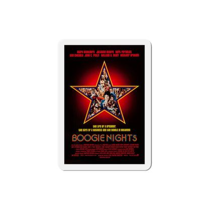 Boogie Nights 1997 Movie Poster Die-Cut Magnet-3" x 3"-The Sticker Space