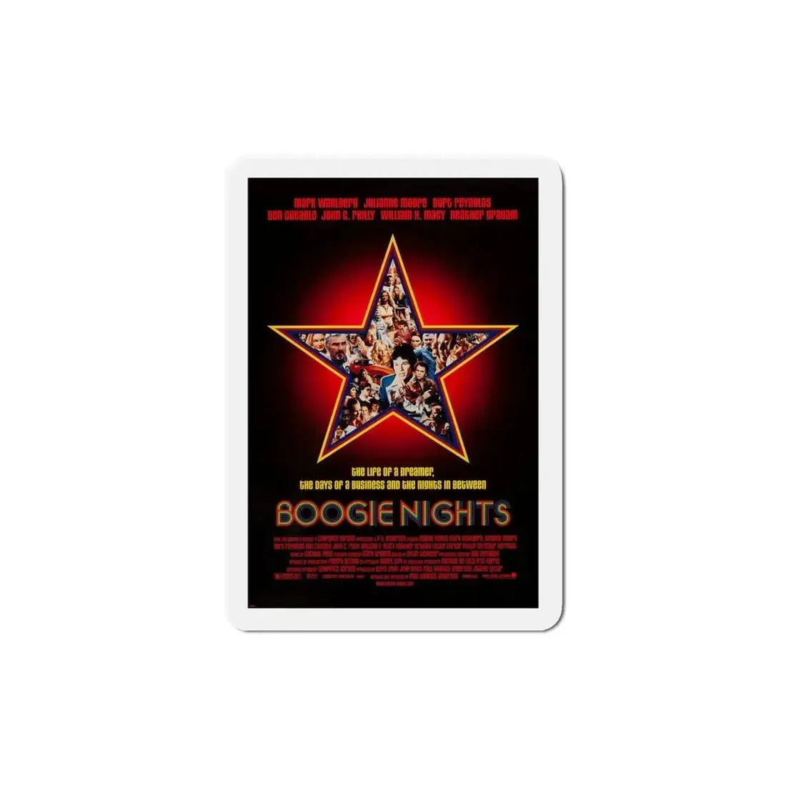 Boogie Nights 1997 Movie Poster Refrigerator Magnet 5 Inch - The Sticker Space
