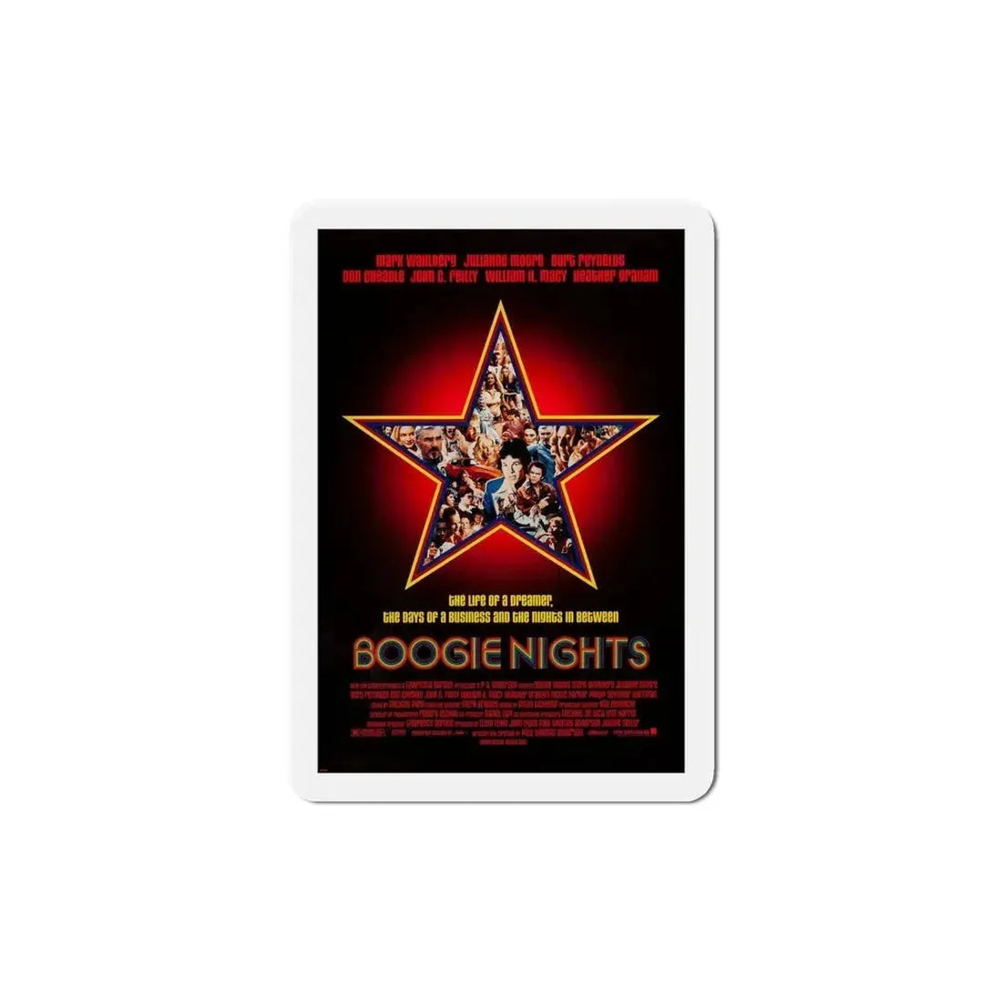 Boogie Nights 1997 Movie Poster Refrigerator Magnet 6 Inch - The Sticker Space