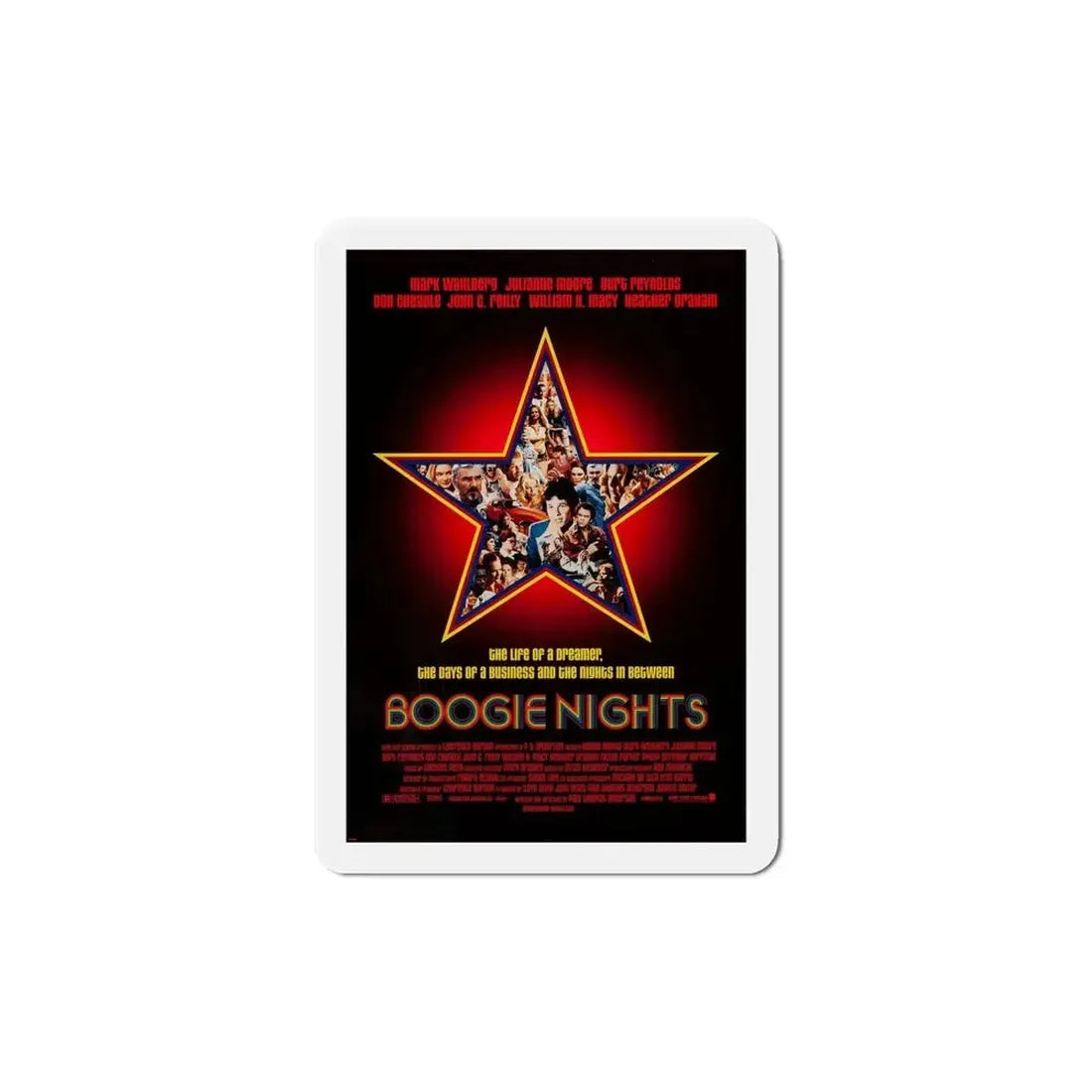 Boogie Nights 1997 Movie Poster Refrigerator Magnet - The Sticker Space