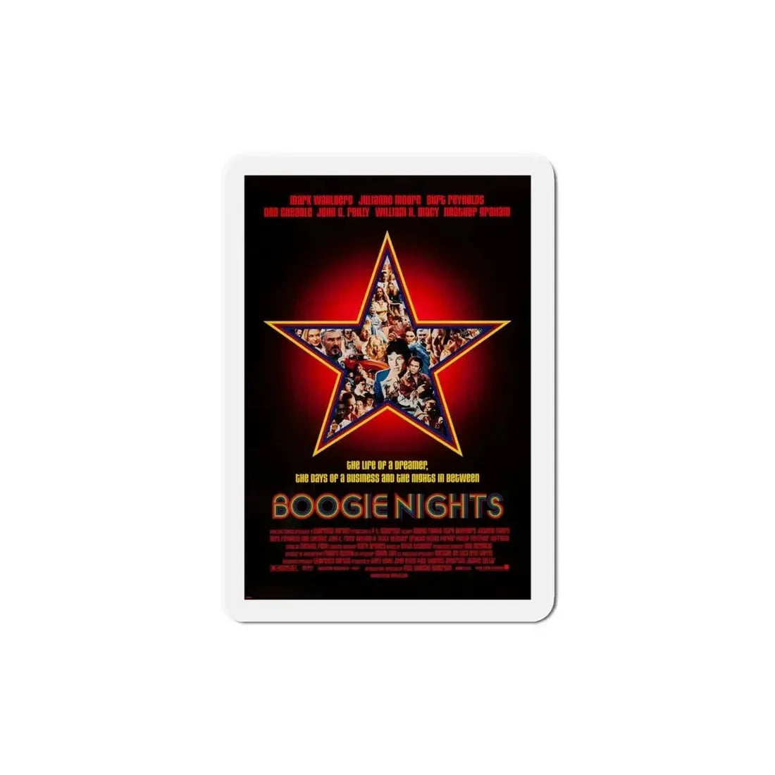 Boogie Nights 1997 Movie Poster Refrigerator Magnet - The Sticker Space