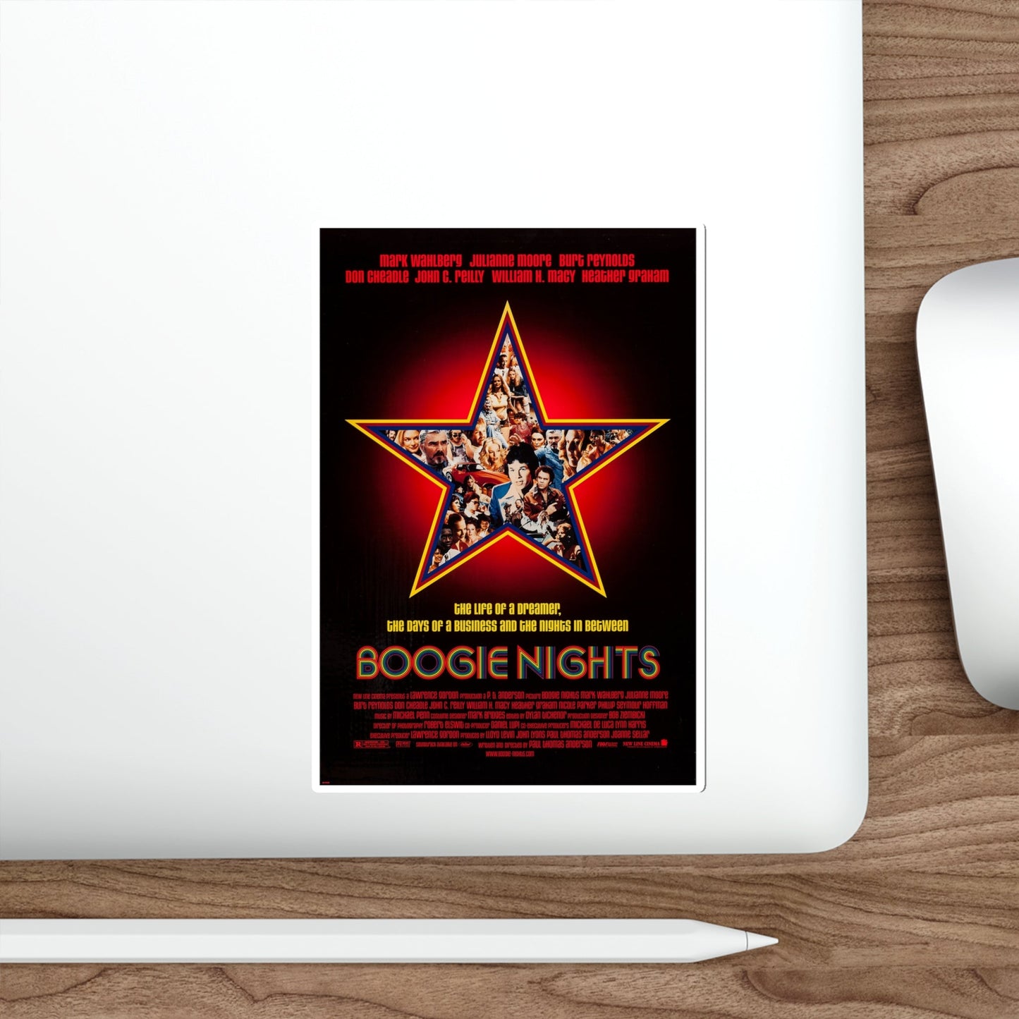 Boogie Nights 1997 Movie Poster STICKER Vinyl Die-Cut Decal-The Sticker Space