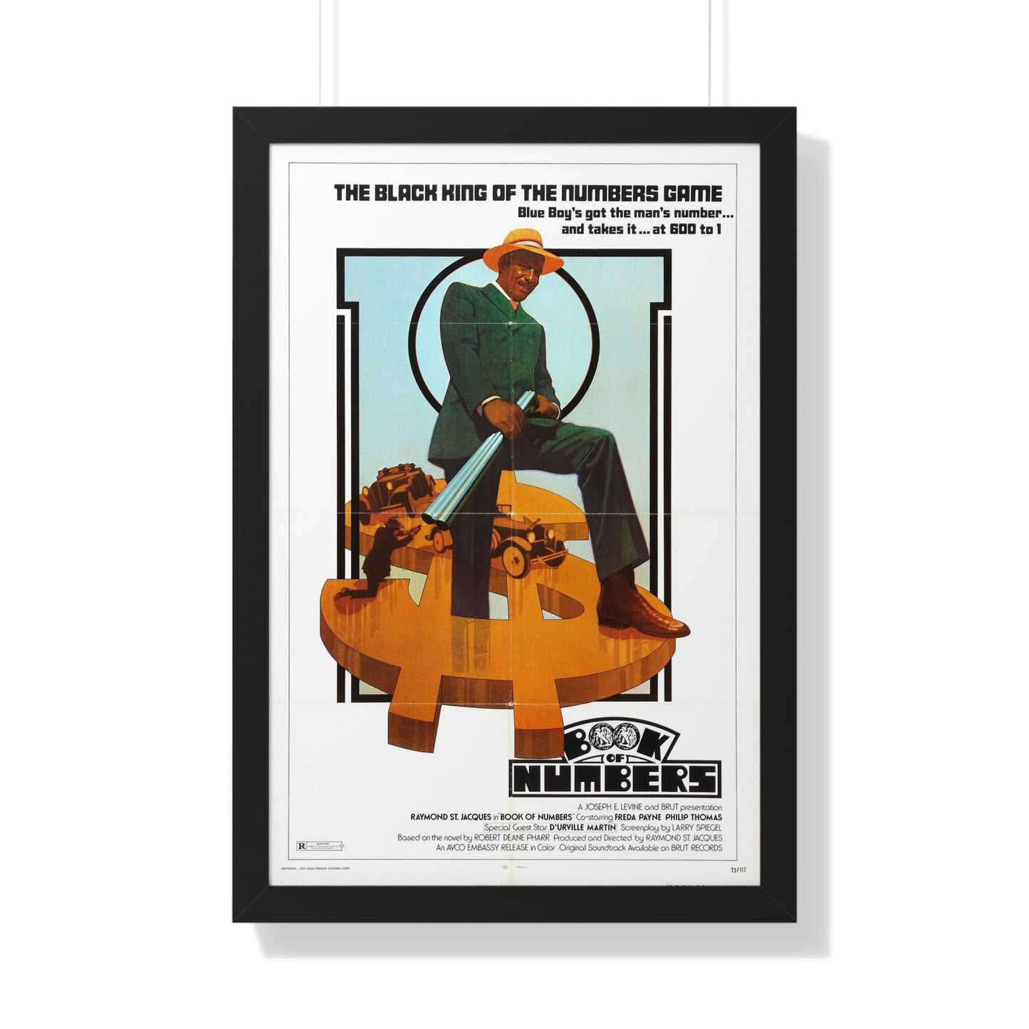 BOOK OF NUMBERS 1973 - Framed Movie Poster-The Sticker Space