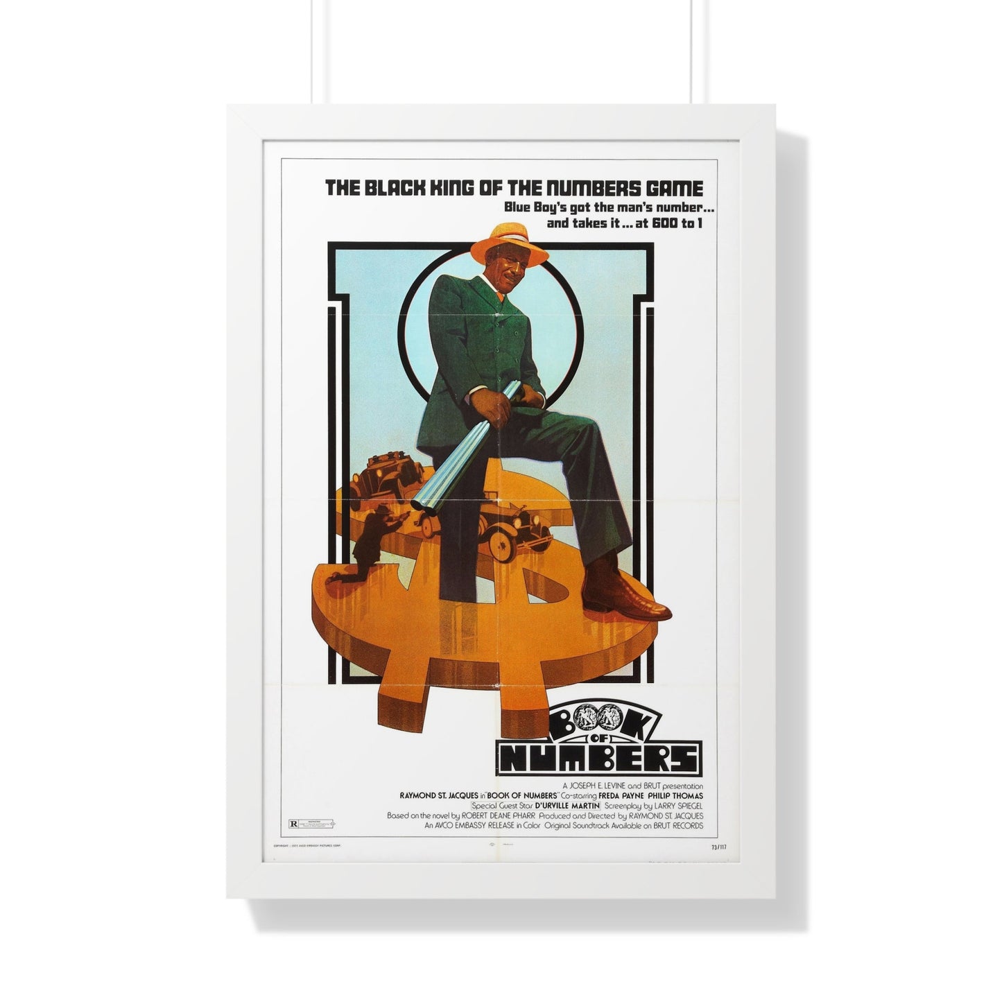 BOOK OF NUMBERS 1973 - Framed Movie Poster-20" x 30"-The Sticker Space