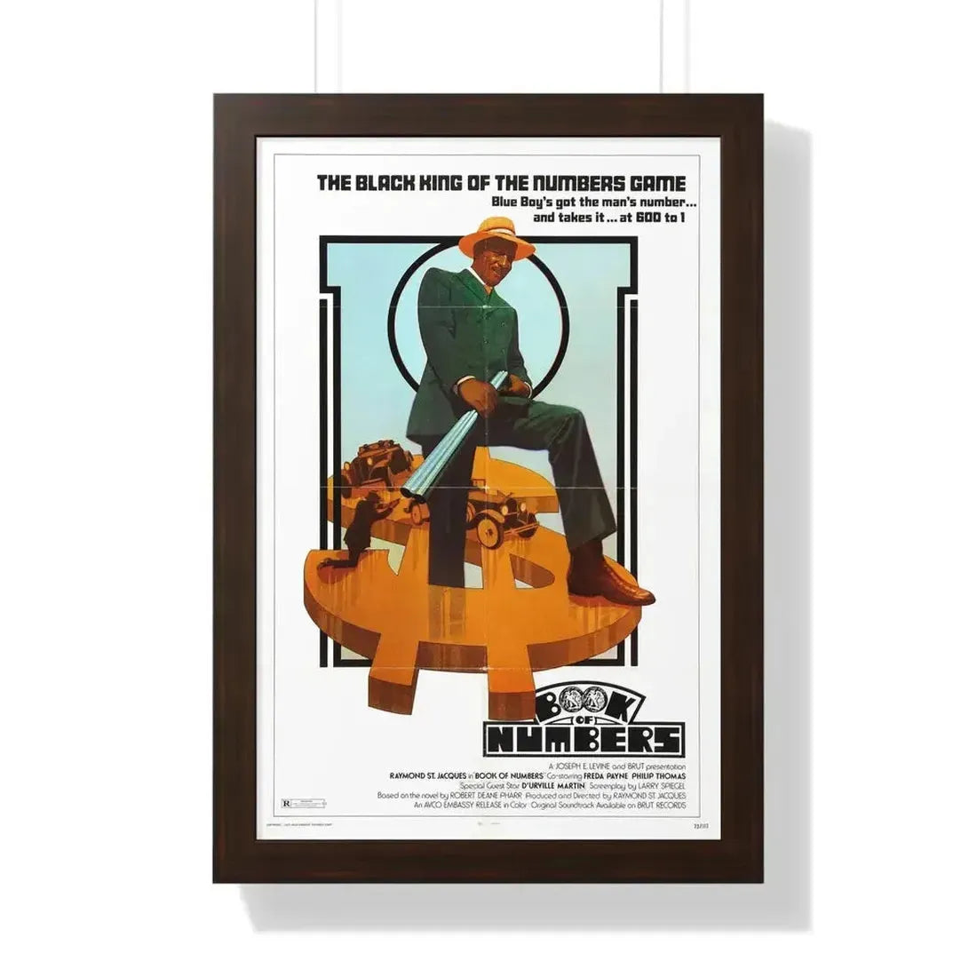 BOOK OF NUMBERS 1973 - Framed Movie Poster - The Sticker Space
