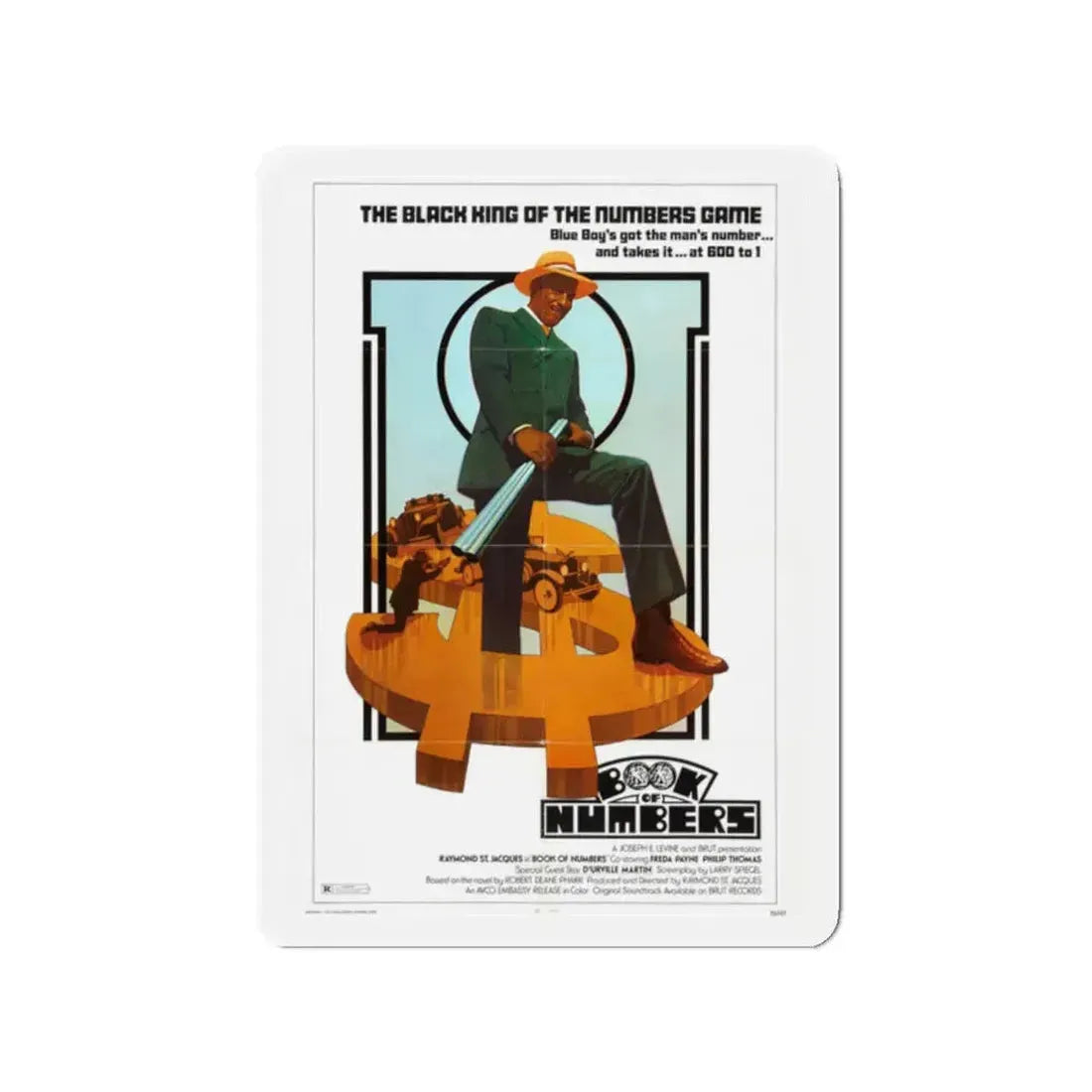 BOOK OF NUMBERS 1973 Movie Poster - Refrigerator Magnet 2 Inch - The Sticker Space