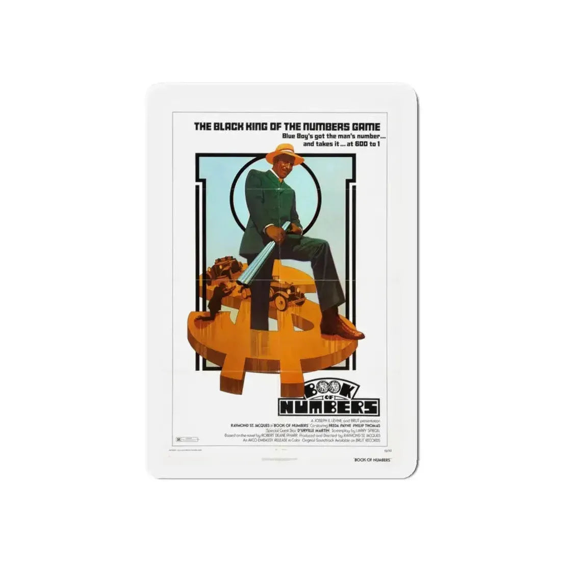 BOOK OF NUMBERS 1973 Movie Poster - Refrigerator Magnet 6 Inch - The Sticker Space