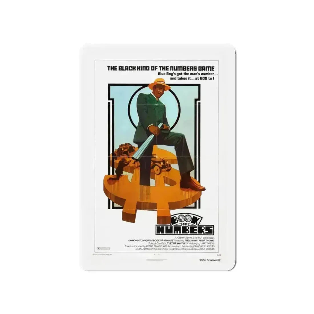 BOOK OF NUMBERS 1973 Movie Poster - Refrigerator Magnet - The Sticker Space