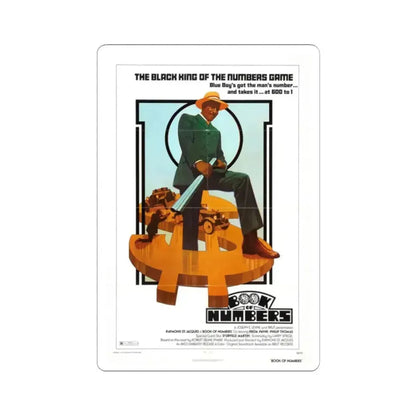 BOOK OF NUMBERS 1973 Movie Poster - STICKER Vinyl Kiss-Cut Decal 2 Inch White - The Sticker Space