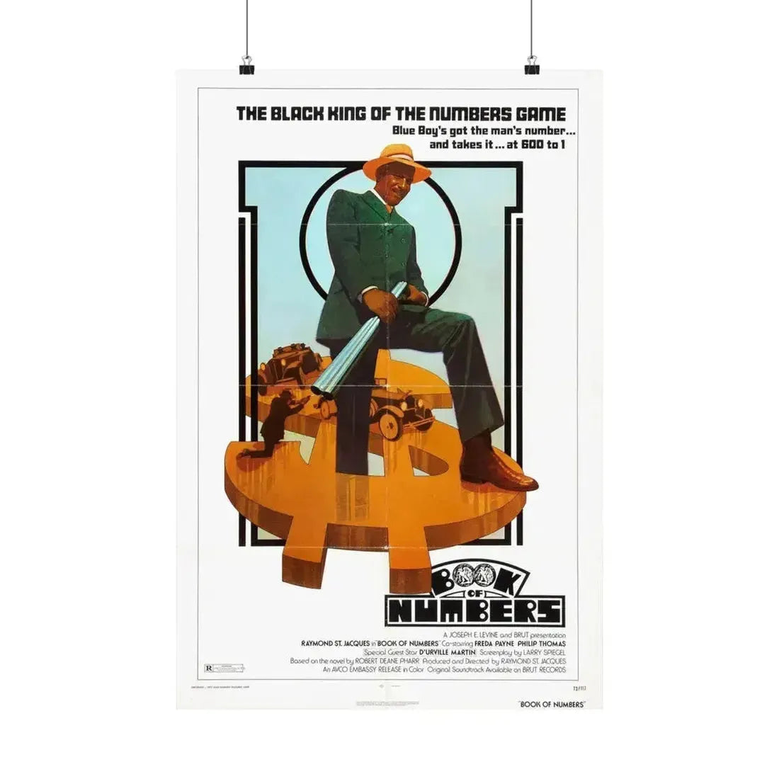 BOOK OF NUMBERS 1973 - Paper Movie Poster 20″ x 30″ Matte - The Sticker Space