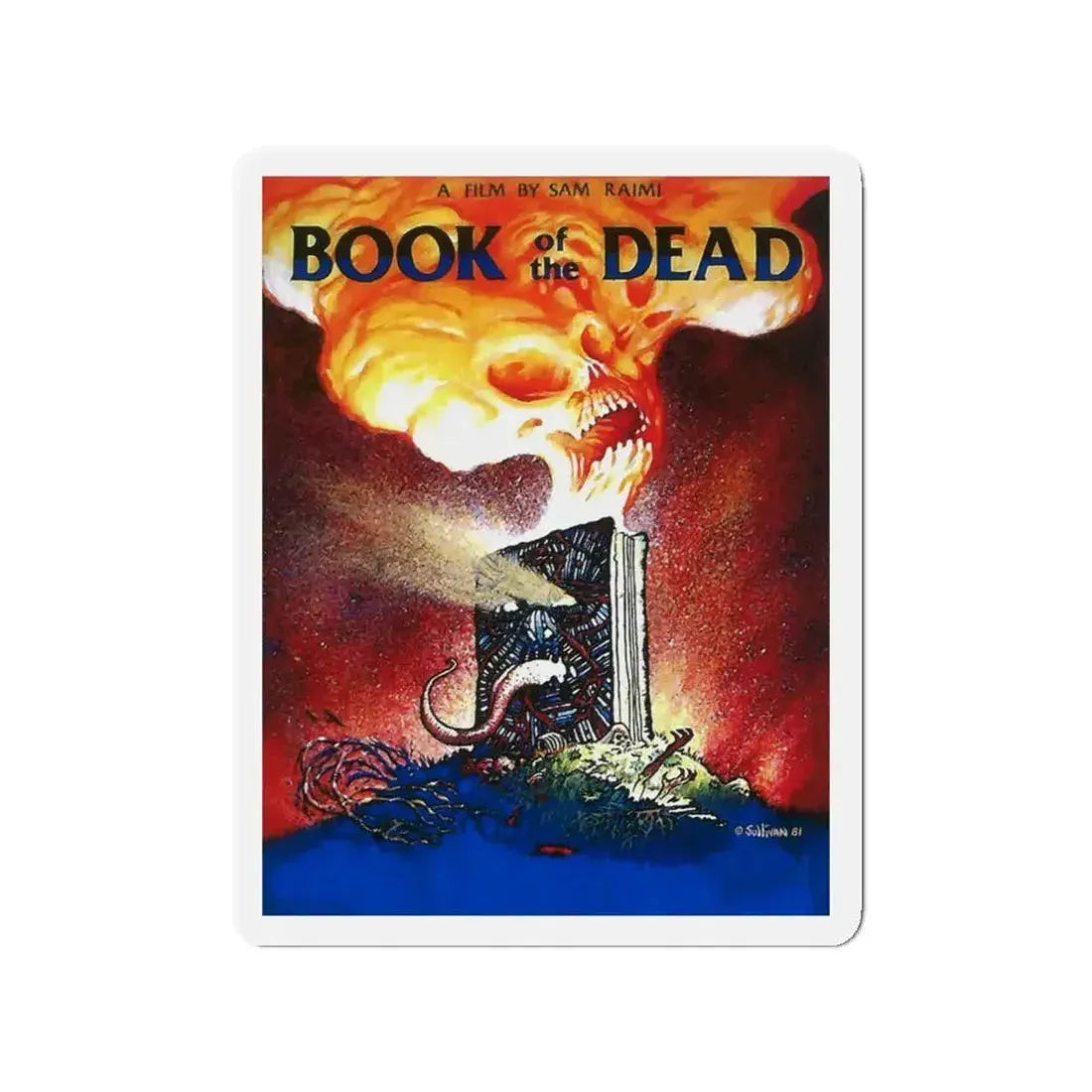 BOOK OF THE DEAD (EVIL DEAD ORIGINAL TITLE) 1981 Movie Poster - Refrigerator Magnet - The Sticker Space