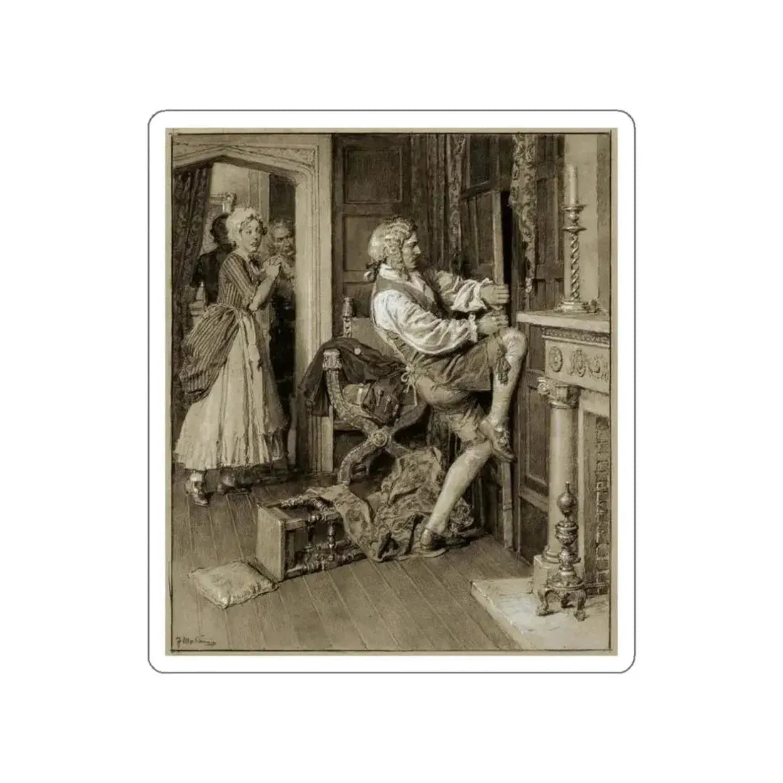 Book or Magazine Illustration (Magazine Illustration) STICKER Vinyl Die-Cut Decal - The Sticker Space