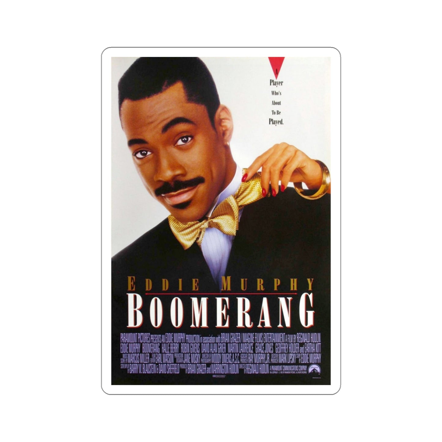 Boomerang 1992 Movie Poster STICKER Vinyl Die-Cut Decal-5 Inch-The Sticker Space