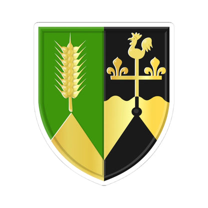 Boornbergum wapen (Netherlands) (Coat of Arms) STICKER Vinyl Kiss-Cut Decal 4 Inch White - The Sticker Space